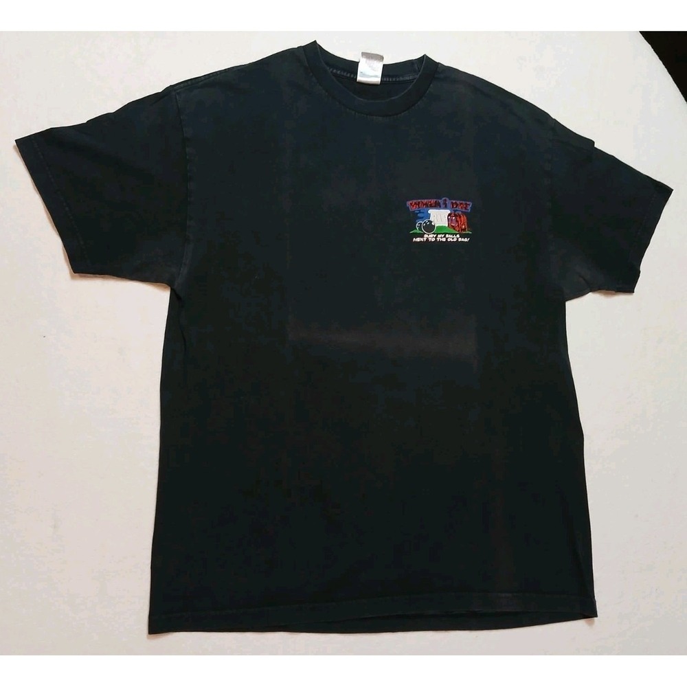 Vintage Y2K Alstyle Bowling Shirt Mens XL Funny Bury My Balls Graphic Tee Black